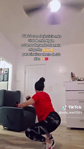 Dia 24 con el ejercicio más viral de mi n4lg0n, Estamos llegando a la meta para finalizar el el reto de 30 dias y yo encantada con los resultados 🙌🫶🙌#ejerciciosencasa #paratii #fyp #retostiktok30dias #viralvideo