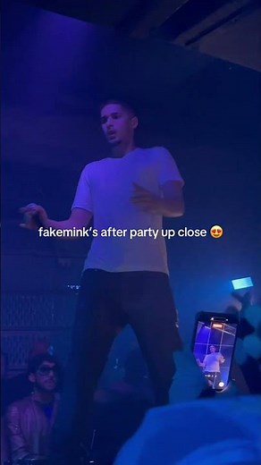Fakemink performs "LV Sandals" Live at an After Party in Paris