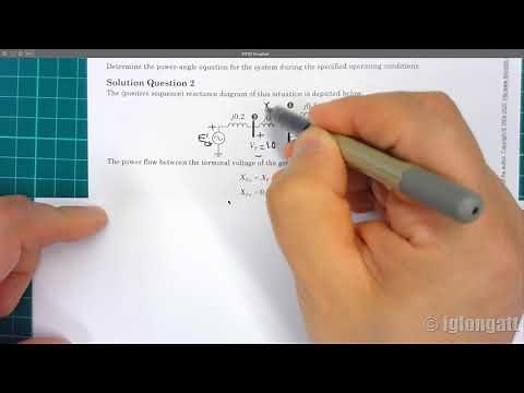 Example Q2 2 Power Angle Equations