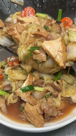 白菜滷油豆腐🥰 #瑄瑄阿嬤 #白菜滷 #滷白菜 #油豆腐 #豆腐料理