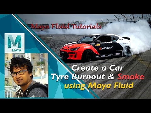 How to Create Car Tyre Burnout & Smoke in Maya | Fluid Simulation Tutorial
