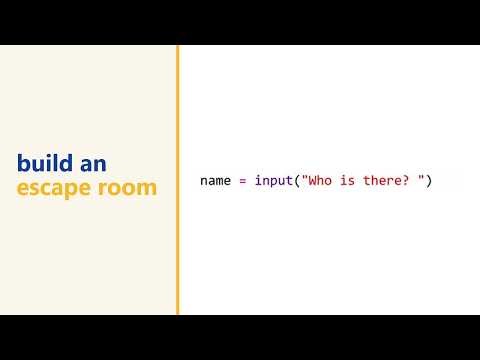 Learn Python by building an escape room: welcome to Escape the Code