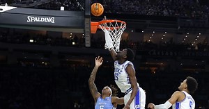 WATCH: Former Duke star Mark Williams compares shot-blocking ability to sister