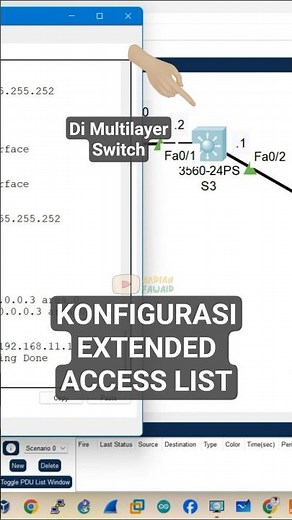 Access list configuration in Cisco Packet Tracer #tutorial #cisco #firewall #packettracer #ccna