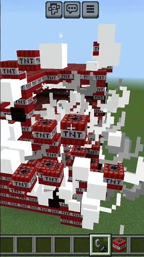 Exploding tnt with no lag in minecraft#shorts #minecraft #gaming