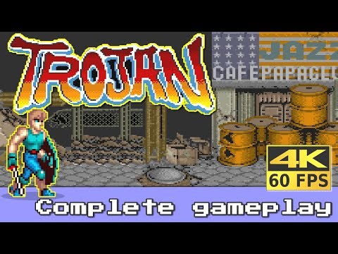 Trojan (Arcade) Complete gameplay 🕹️ No deaths - 4K 60fps