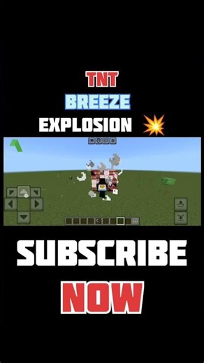 MINECRAFT TNT BREEZE EXPLOSION 💥 #shorts #viral #minecraft #trending #short #@MinecraftGod9923