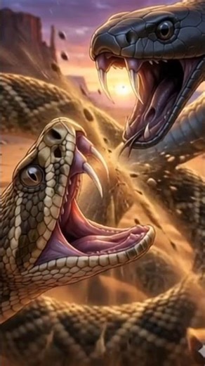 rattlesnake vs black mamba | fight scene |#shorts
