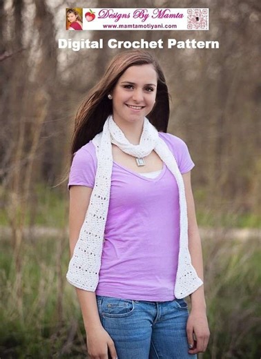 Waves Crochet Scarf Pattern, Chevron Neck Warmer (PDF Pattern - Etsy