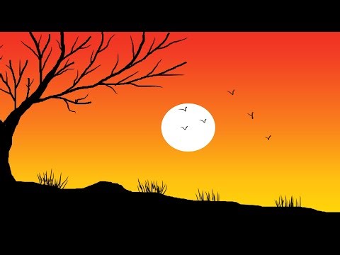 Beautiful natural scenery drawing ll paint drawing ll computer art and design ll ms paint 🎨🫟