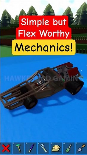 Roblox Build a Boat for Treasure Simple but Flex Worthy Mechanics of my Car #roblox #babft