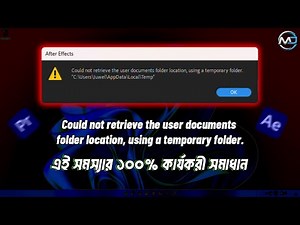 Could not retrieve the user documents folder location, using a temporary folder (Fixed)