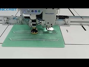 Automatic collar band setting template sewing machine - How to sew curved collar stand