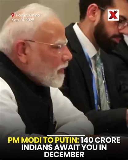 During his bilateral with Russian President Vladimir Putin at the SCO Summit in Tianjin, Prime Minister Narendra Modi said every meeting with Putin is a “memorable experience.” He highlighted constant high-level exchanges between India and Russia, and invited Putin for the 23rd annual summit in December, stressing it reflects the “depth and breadth of the special and privileged partnership. #Modi #Putin #IndiaRussia #SCO #StrategicTies #Diplomacy #GlobalNews #Partnership [ Narendra Modi, Vladimi