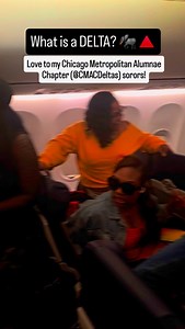 It's my chapter (@CMACDeltas) taking over a whole flight for meeee. 🐘🔺️ OO-OOP, MY SORORS!!! | Awesomely Luvvie