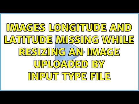 Images longitude and latitude missing while resizing an image uploaded by input type file