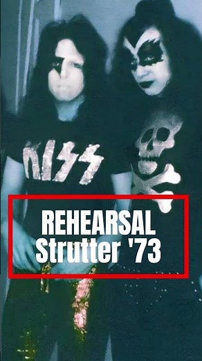 KISS - Strutter 1973 - Rehearsal #genesimmons #paulstanley #acefrehley #petercriss #1973 #1974 #1975