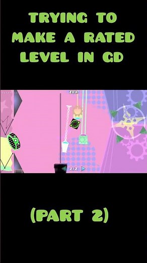Trying to make a rated modern level Part 2 #shorts #geometrydash #gd