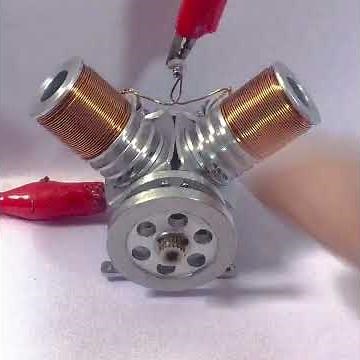 V2 Electromagnetic Reciprocating Piston Engine