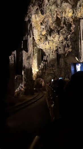 Riding a Train Inside a Cave 😲 | Postojna Cave, Slovenia