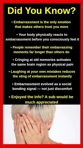 What Science Discovered About Embarrassment Will Shock You 😳🧠