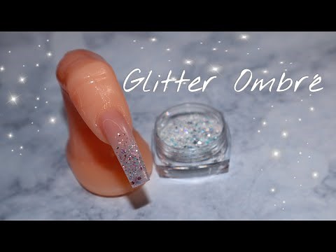 EASY GLITTER OMBRE | ACRYLIC NAILS
