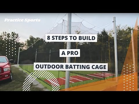 HOW TO BUILD: Pro Outdoor Batting Cage (8 STEPS)