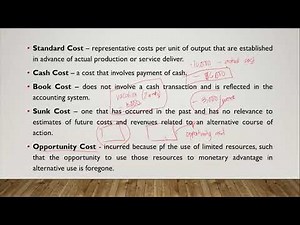 Cost Concepts