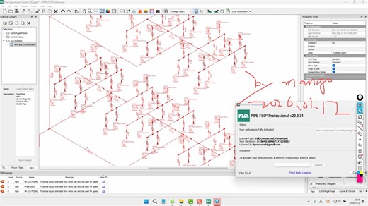 气体流体风压平衡类软件之PIPE-FLO.Professional.v20.0.31再次安装及详细功能展示！