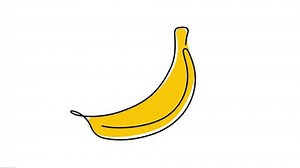 Animated One Continuous Line Drawing Banana Stock Footage Video (100% Royalty-free) 3714597047 | Shutterstock