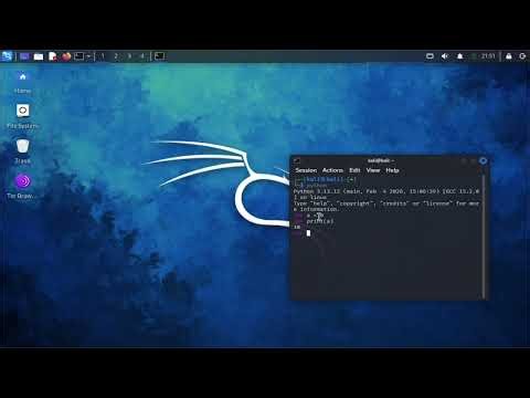 How to use python in kali linux