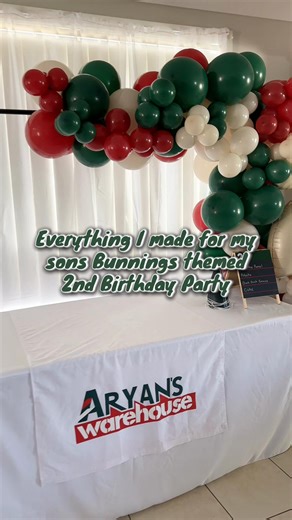 Everything I made for my sons @Bunnings themed 2nd Birthday Party #bunningsparty #bunnings #bunningswarehouse #southwestsydney #2ndbirthday