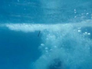 kid farts under water