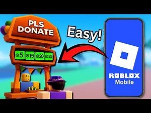 How to Setup Stand on Pls Donate and Earn Robux | Roblox Mobile