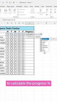 How to create a progress tracker in Excel! #scribe #excel #spreadsheets