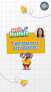 Do fast learners always mean smarter kids? 🤔 Not necessarily! Dr Swati breaks down this common myth and explains why understanding and retaining information matters more than just speed.🚀 Watch to discover why learning at their own pace helps children thrive!📖 #PodarPrep #ParentingMyths #ChildDevelopment #ParentingTips #EarlyLearning | Podar Prep India