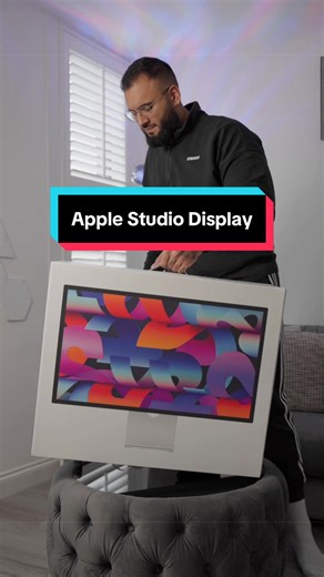 Upgrading my setup with my dream monitor! The Apple Studio Display 🍎 #applestudiodisplay #apple #tech #unboxing #deskaccessories