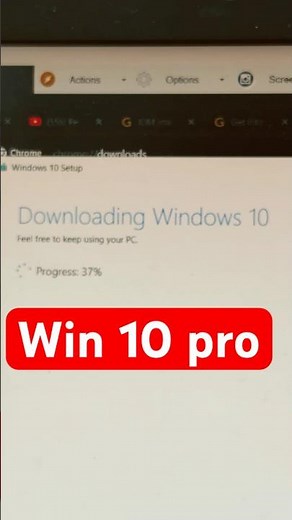 Downloading Windows 10 Pro