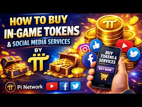 How to purchase in game token and social media boosting services with PI