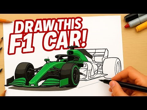 How to draw a F1 car 2025 / drawing F1 CAR step by step