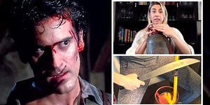Foley artist recreates the iconic sounds of 'Evil Dead II' from home