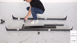 Tribesigns Dining Table for 8, 78-Inch Large Narrow Long Rectangular Kitchen Dinner Table, 8 Seat Rustic Wood Dining Table for Dining Room