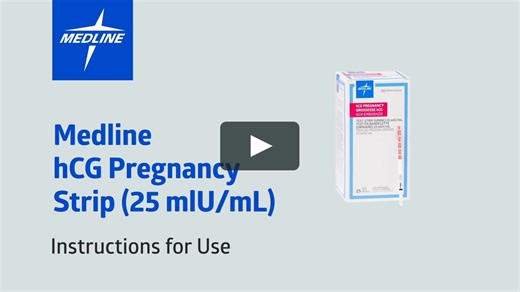 Medline Standard hCG Pregnancy Strip Demo Video
