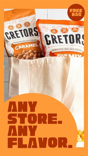 63 reactions · 3 comments | Turn up the heat this July with a red-hot deal: a FREE bag of G.H. Cretors popcorn all summer!  Savor your favorite flavors on us until the season wraps up. Tag your summer squad! Hit the link in our profile for more info.  #SeriouslyGoodPopcorn #FreebieFriday | Cretors Popcorn | Facebook