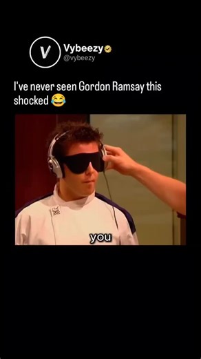vybeezy on Instagram: "Follow us @vybeezy for more! The blind taste-test challenge has been a Hell’s Kitchen classic since day one. One chef from each team gets blindfolded, blasted with noise-canceling headphones, and fed mystery ingredients by Gordon Ramsay himself. No visuals, no clues, just pure taste and instinct. This moment had Ramsay genuinely stunned, proving that even after all these seasons, the challenge can still deliver iconic reactions."
