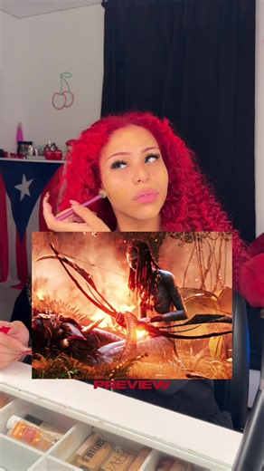 after 3 years... avatar fire & ash is here🥹💙@mia ★ #grwm #avatarfireandash #redhair