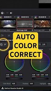 Resolve's Auto Color Correct is a GAME CHANGER