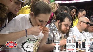 Wing Bowl record-holder and Wing Bowl 24 runner-up, Patrick Bertoletti | NBC Sports Philadelphia