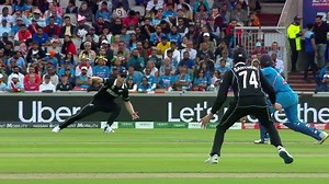 On his birthday, watch James Neesham's spectacular one-handed grab from the #CWC19 semi-final against India 📽️ | ICC Cricket World Cup