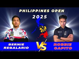 🔥 Highlights Bernie Regalario vs Robbie Capito | 9 Ball Thriller – Philippines Open 2025